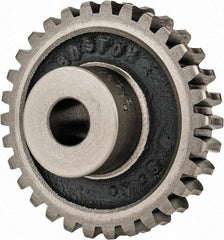 Boston Gear - 12 Pitch, 2-1/2" Pitch Diam, 30 Tooth Worm Gear - 1/2" Bore Diam, 14.5° Pressure Angle, Cast Iron - Makers Industrial Supply