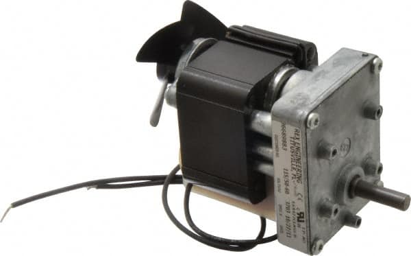 Made in USA - 115 Volt, 50 RPM, 69:1 Gear Ratio, CM Gearmotor - 20 Torque - Makers Industrial Supply