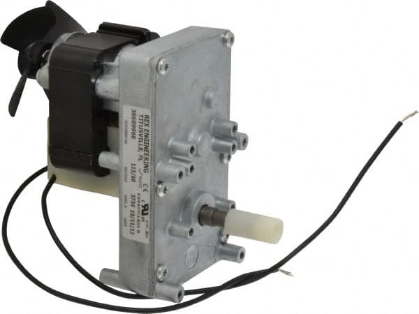 Made in USA - 115 Volt, 2 RPM, 1700:1 Gear Ratio, ESP Gearmotor - 200 Torque - Makers Industrial Supply