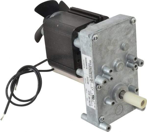 Made in USA - 115 Volt, 5 RPM, 680:1 Gear Ratio, ESP Gearmotor - 250 Torque - Makers Industrial Supply