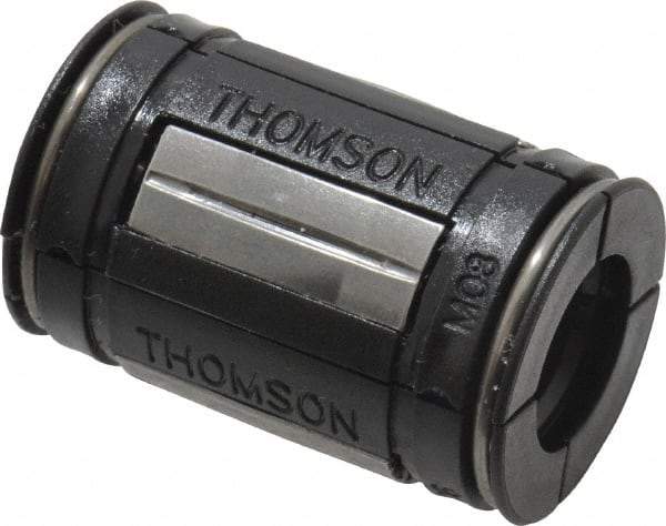 Thomson Industries - 8mm ID, 310 Lb Dynamic Load Capacity, Closed Linear Bearing - 16mm OD - Makers Industrial Supply