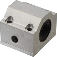 Thomson Industries - 20mm Inside Diam, 4,000 Lbs. Dynamic Capacity, Closed Single Pillow Block Linear Bearing - 50mm Overall Height x 60mm Overall Width, 32mm Btw Mount Hole Centers - Makers Industrial Supply