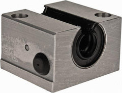 Thomson Industries - 12mm Inside Diam, 750 Lbs. Dynamic Capacity, Open Single Pillow Block Linear Bearing - 28mm Overall Height x 43" Overall Width, 23mm Btw Mount Hole Centers - Makers Industrial Supply