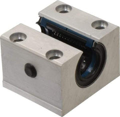 Thomson Industries - 20mm Inside Diam, 4,000 Lbs. Dynamic Capacity, Open Single Pillow Block Linear Bearing - 42mm Overall Height x 60" Overall Width, 32mm Btw Mount Hole Centers - Makers Industrial Supply