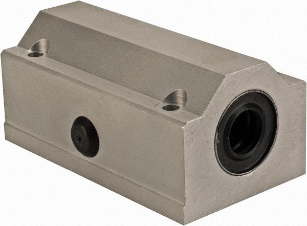 Thomson Industries - 12mm Inside Diam, 1,060 Lbs. Dynamic Capacity, Closed Twin Pillow Block Linear Bearing - 35mm Overall Height x 43mm Overall Width - Makers Industrial Supply