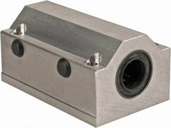 Thomson Industries - 16mm Inside Diam, 4,400 Lbs. Dynamic Capacity, Closed Twin Pillow Block Linear Bearing - 42mm Overall Height x 53mm Overall Width - Makers Industrial Supply