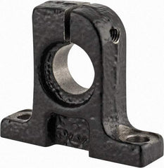 Thomson Industries - 12mm Diam, Malleable Iron Alloy Shaft Support - Plain Shafting - Makers Industrial Supply