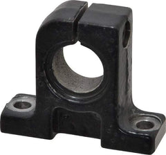 Thomson Industries - 16mm Diam, Malleable Iron Alloy Shaft Support - Plain Shafting - Makers Industrial Supply