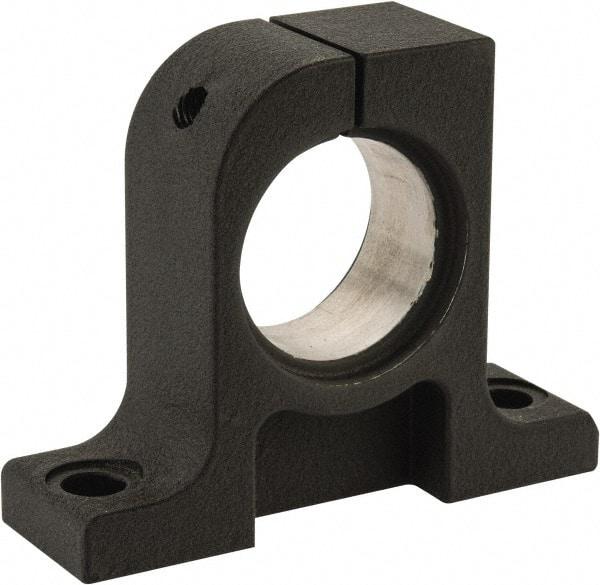 Thomson Industries - 40mm Diam, Malleable Iron Alloy Shaft Support - Plain Shafting - Makers Industrial Supply