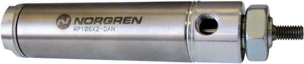 Norgren - 5" Stroke x 1-1/4" Bore Double Acting Air Cylinder - 1/8 Port, 7/16-20 Rod Thread - Makers Industrial Supply