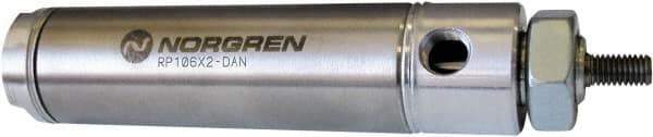 Norgren - 1" Stroke x 9/16" Bore Single Acting Air Cylinder - 10-32 Port, 10-32 Rod Thread - Makers Industrial Supply