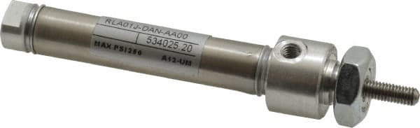 Norgren - 1-1/2" Stroke Double Acting Air Cylinder - 10-32 Port, 10-32 Rod Thread - Makers Industrial Supply