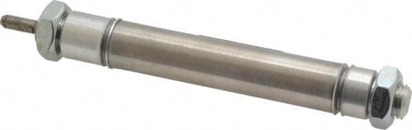 Norgren - 2" Stroke x 9/16" Bore Double Acting Air Cylinder - 10-32 Port, 10-32 Rod Thread - Makers Industrial Supply