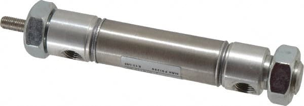 Norgren - 1" Stroke x 3/4" Bore Double Acting Air Cylinder - 1/8 Port, 1/4-28 Rod Thread - Makers Industrial Supply