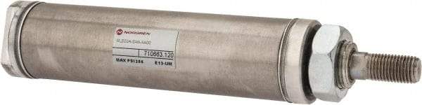 Norgren - 2" Stroke x 1-1/4" Bore Single Acting Air Cylinder - 1/8 Port, 7/16-20 Rod Thread - Makers Industrial Supply