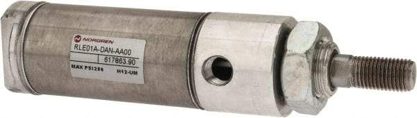 Norgren - 1" Stroke x 1-1/4" Bore Double Acting Air Cylinder - 1/8 Port, 7/16-20 Rod Thread - Makers Industrial Supply