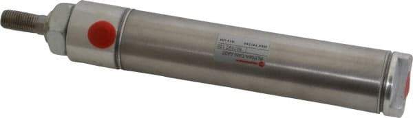 Norgren - 4" Stroke x 1-1/4" Bore Double Acting Air Cylinder - 1/8 Port, 7/16-20 Rod Thread - Makers Industrial Supply