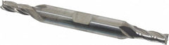 Niagara Cutter - 7/32", 9/16" LOC, 3/8" Shank Diam, 3-3/8" OAL, 4 Flute, Solid Carbide Square End Mill - Double End, Uncoated, Spiral Flute, 30° Helix, Centercutting, Right Hand Cut, Right Hand Flute, Series CD430 - Makers Industrial Supply