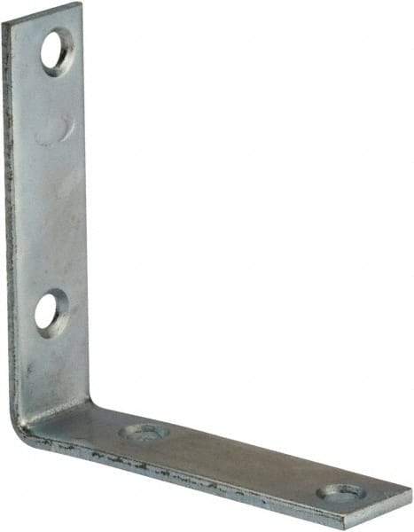 Value Collection - 3" Long x 3/4" Wide, Steel, Corner Brace - Zinc Plated - Makers Industrial Supply