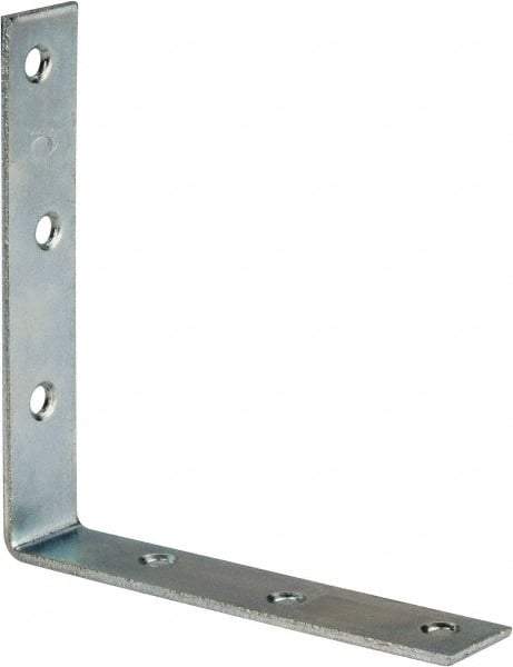 Value Collection - 5" Long x 1" Wide, Steel, Corner Brace - Zinc Plated - Makers Industrial Supply