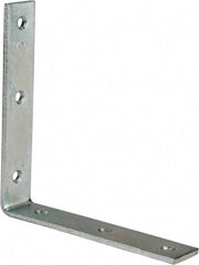 Value Collection - 6" Long x 1-1/4" Wide, Steel, Corner Brace - Zinc Plated - Makers Industrial Supply