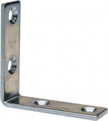 Value Collection - 2" Long x 0.620" Wide, Steel, Corner Brace - Zinc Plated - Makers Industrial Supply