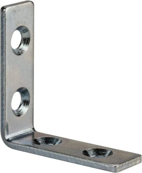 Value Collection - 1-1/2" Long x 1/2" Wide, Steel, Corner Brace - Zinc Plated - Makers Industrial Supply