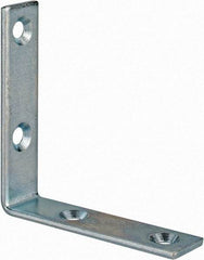 Value Collection - 2-1/2" Long x 0.620" Wide, Steel, Corner Brace - Zinc Plated - Makers Industrial Supply