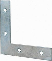 Value Collection - 4" Long x 0.870" Wide, Steel, Corner Brace - Zinc Plated - Makers Industrial Supply