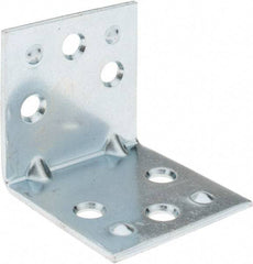 Value Collection - 1-1/2" Long x 1-1/2" Wide, Steel, Corner Brace - Zinc Plated - Makers Industrial Supply