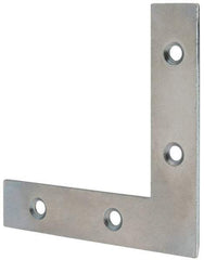 Value Collection - 3" Long x 0.620" Wide, Steel, Corner Brace - Zinc Plated - Makers Industrial Supply