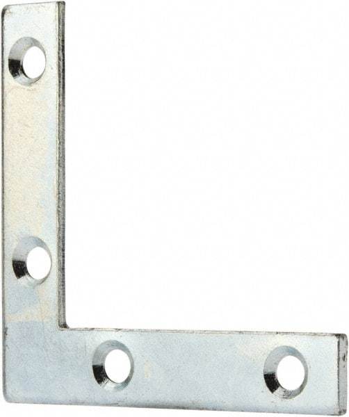 Value Collection - 2" Long x 0.370" Wide, Steel, Corner Brace - Zinc Plated - Makers Industrial Supply