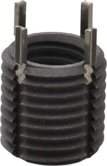 Recoil - M10x1.50 Internal, M14x1.50 External, 14mm Insert Length, Thin Wall Keylocking Thread Inserts - Carbon Steel, Zinc Phosphate Finish, Grade C1215 - Makers Industrial Supply