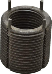 Recoil - M24x2.00 Internal, M33x2.00 External, 33mm Insert Length, Heavy Duty Keylocking Thread Inserts - Carbon Steel, Zinc Phosphate Finish, Grade C1215 - Makers Industrial Supply