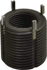 Recoil - M20x1.50 Internal, M30x2.00 External, 30mm Insert Length, Heavy Duty Keylocking Thread Inserts - Carbon Steel, Zinc Phosphate Finish, Grade C1215 - Makers Industrial Supply