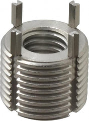 Recoil - 1/2-13 Internal, 7/8-14 External, 43/64" Insert Length, Extra Heavy Duty Keylocking Thread Inserts - Stainless Steel, Passivated Finish, Grade 303 - Makers Industrial Supply