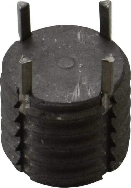 Recoil - 9/16-12 External, 1/2" Insert Length, Solid Keylocking Thread Inserts - Carbon Steel, Zinc Phosphate Finish, Grade C1215 - Makers Industrial Supply