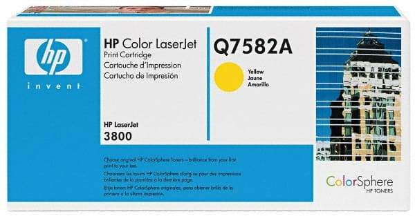 Hewlett-Packard - Yellow Toner Cartridge - Use with HP Color LaserJet 3800, CP3505 - Makers Industrial Supply