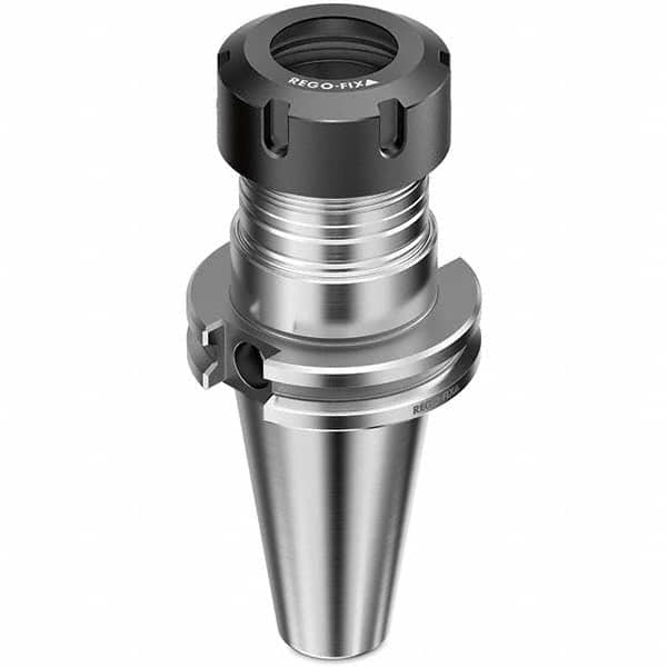 Collet Chuck: 0.5 to 10 mm Capacity, ER Collet, Taper Shank 6″ Projection, 0.0001″ TIR, Balanced to 25,000 RPM, Through Coolant