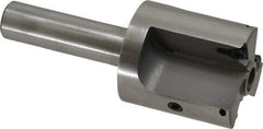 Everede Tool - 1-3/8 Inch Diameter, Interchangeable Pilot, Straight 1/2 Inch Shank Diameter, 3 Insert, Indexable Counterbore - 3.2 Inch Overall Length, TPGH 215 Insert, 5/16 Inch Pilot Hole Diameter Compatibility - Makers Industrial Supply