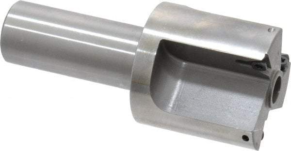 Everede Tool - 1-1/2 Inch Diameter, Interchangeable Pilot, Straight 3/4 Inch Shank Diameter, 3 Insert, Indexable Counterbore - 3.2 Inch Overall Length, TPGH 215 Insert, 5/16 Inch Pilot Hole Diameter Compatibility - Makers Industrial Supply