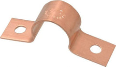 Mueller Industries - 1/2 Pipe, Copper, Pipe or Tube Strap - 2 Mounting Holes - Makers Industrial Supply