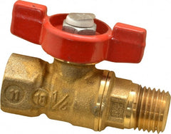 Legend Valve - 1/4" Pipe, Brass Miniature Ball Valve - Makers Industrial Supply