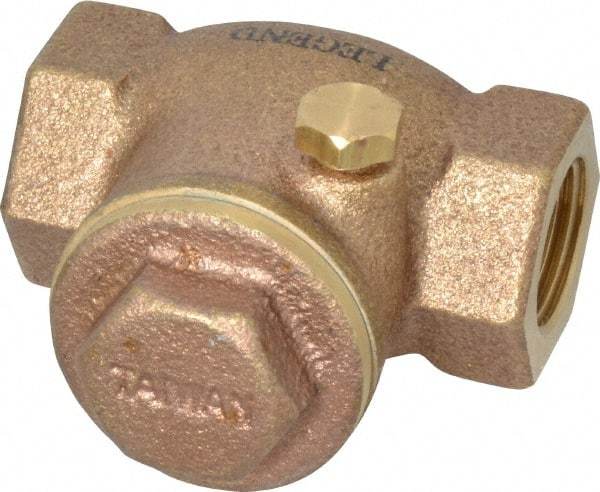 Legend Valve - 3/8" Brass Check Valve - Inline, FNPT x FNPT, 200 WOG - Makers Industrial Supply