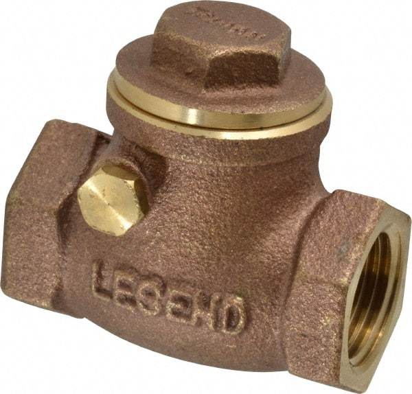 Legend Valve - 1/2" Brass Check Valve - Inline, FNPT x FNPT, 200 WOG - Makers Industrial Supply