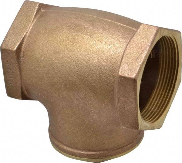 Legend Valve - 3" Brass Check Valve - Inline, FNPT x FNPT, 200 WOG - Makers Industrial Supply