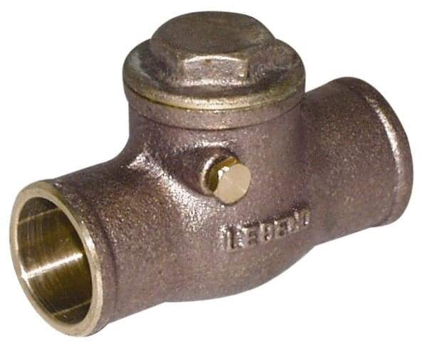 Legend Valve - 2-1/2" Brass Check Valve - Soldered x Soldered, 200 WOG - Makers Industrial Supply