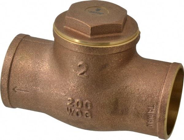 Legend Valve - 2" Brass Check Valve - Soldered x Soldered, 200 WOG - Makers Industrial Supply