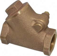 Legend Valve - 3/4" Bronze Check Valve - Y-Pattern, FNPT x FNPT, 300 WOG - Makers Industrial Supply