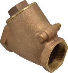 Legend Valve - 2" Bronze Check Valve - Y-Pattern, FNPT x FNPT, 300 WOG - Makers Industrial Supply